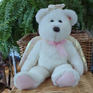 Ty Beanie Babies Angel Bear Plush Toy